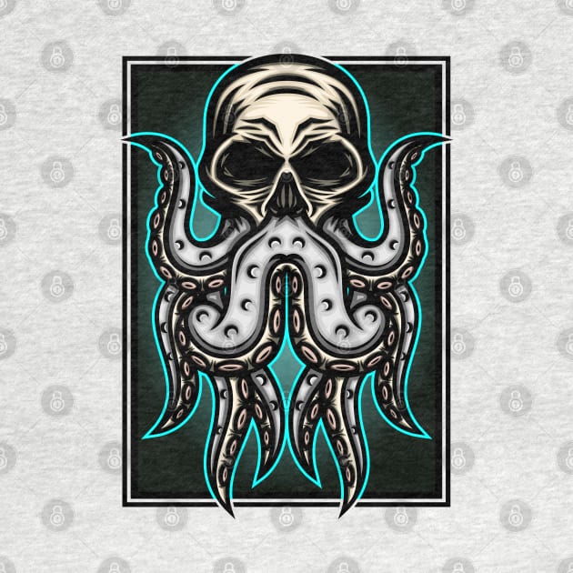 Human Skull Octopus by WODEXZ